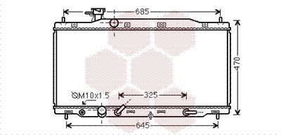 VAN WEZEL Radiaator,mootorijahutus 25002226